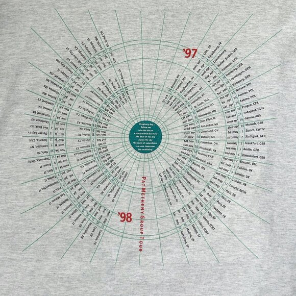 90s Vintage Pat Metheny Group T-shirt Imaginary Day Tour 96 97 Concert Music. - Picture 6 of 9
